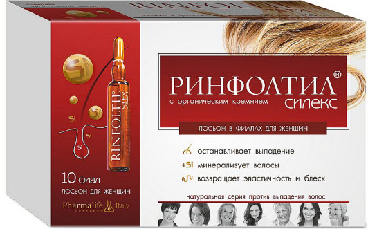 Rinfoltil Silex avec silicone pour la chute des cheveux
