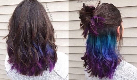 Coupe de cheveux longue avec une frange