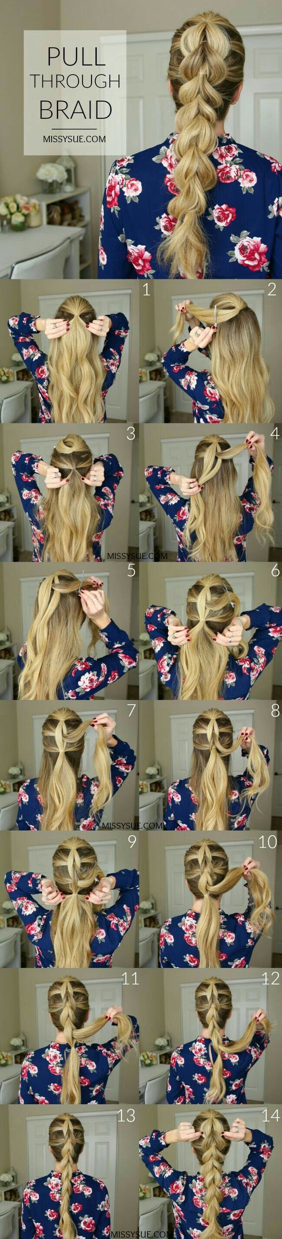 Tisser des tresses pour cheveux longs