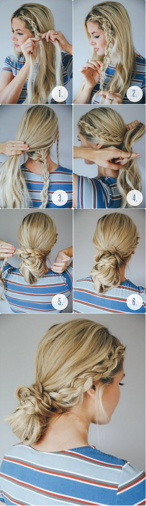 Tisser des tresses pour cheveux longs