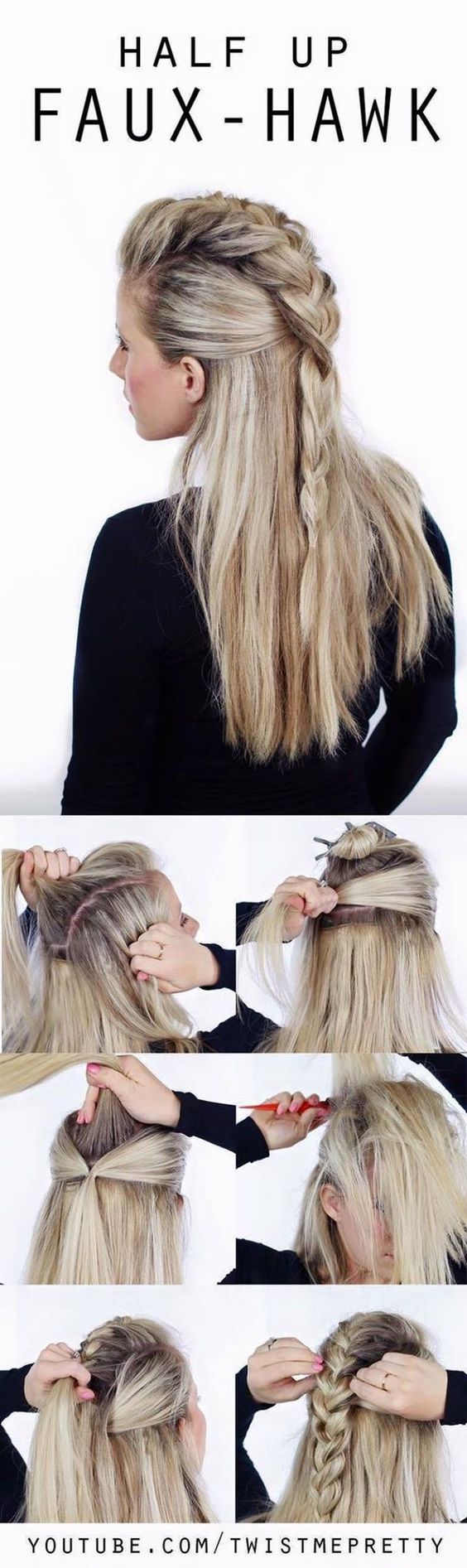 Tisser des tresses pour cheveux longs