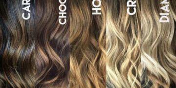 Types de coloration balayazh