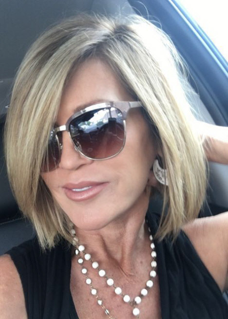 Photos réelles de coupes de cheveux après 40 ans: photo