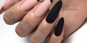 Manucure mate pour ongles longs