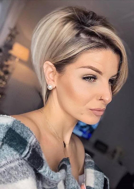 Coupe de cheveux femme bob 2024-2025. Coupes de cheveux à la mode et options de teinture
