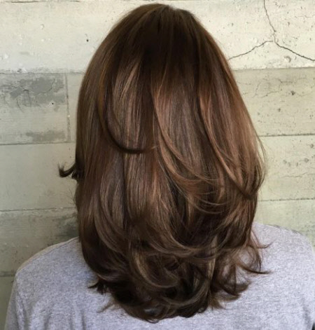 Photo de nuances de cheveux à la mode