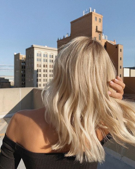Photo de nuances de cheveux à la mode