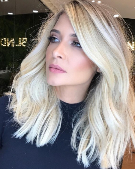 Photo de nuances de cheveux à la mode