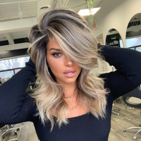 Photo de nuances de cheveux à la mode