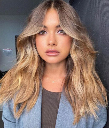 Photo de nuances de cheveux à la mode