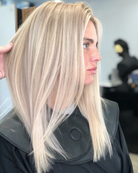 Belle couleur de cheveux tendance