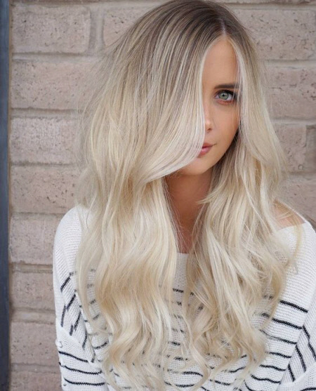 Belle couleur de cheveux tendance