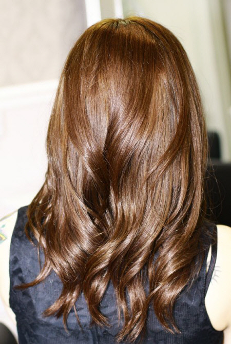 Belle couleur de cheveux tendance