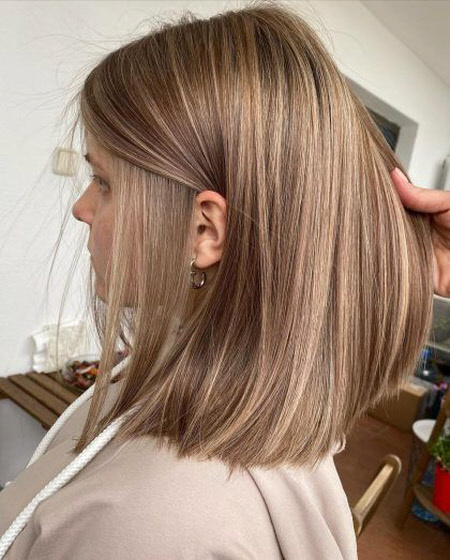 Belle couleur de cheveux tendance