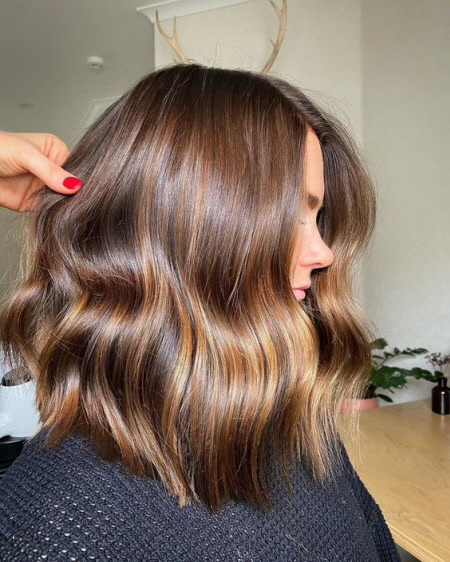 Photo de nuances de cheveux à la mode