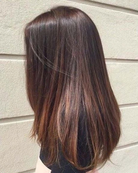 Belle couleur de cheveux tendance
