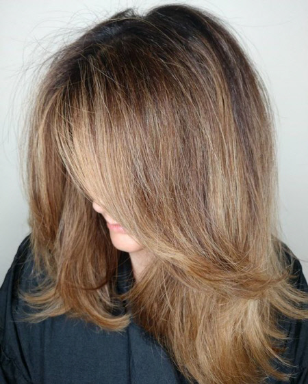 Belle couleur de cheveux tendance