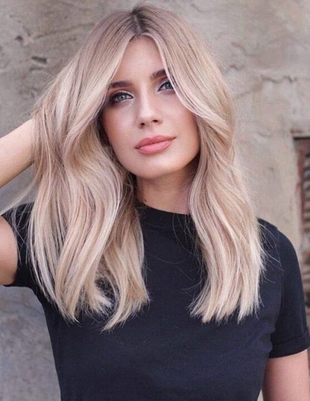 Belle couleur de cheveux tendance