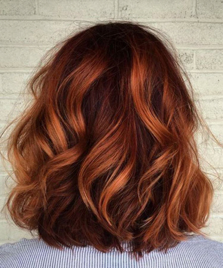 Belle couleur de cheveux tendance