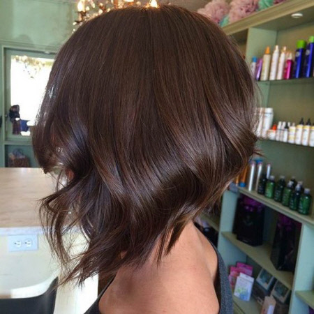 Photo d'une belle coupe de cheveux bob