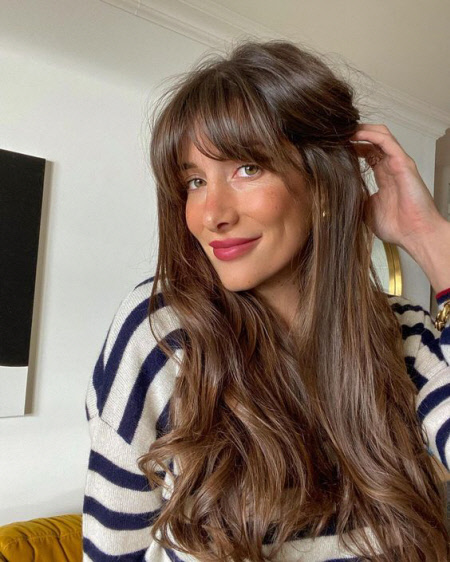 Coupes de cheveux avec une frange