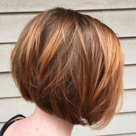 Photo d'une belle coupe de cheveux bob