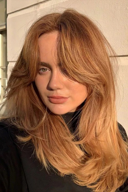Coupes de cheveux avec une frange