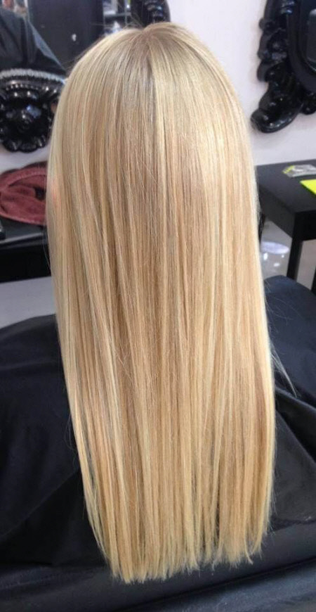 Coupe de cheveux droite