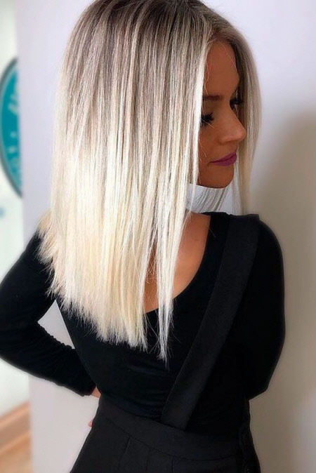 Coupe de cheveux droite