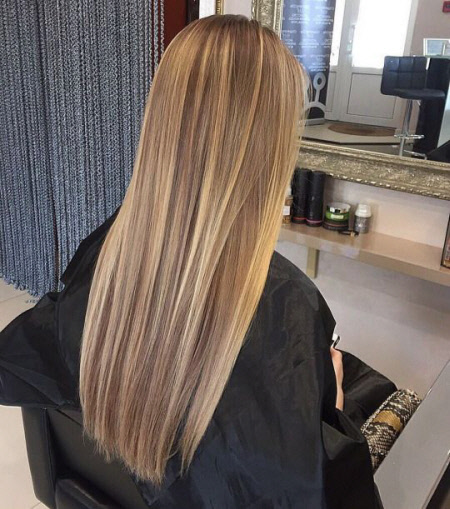 Coupe de cheveux droite