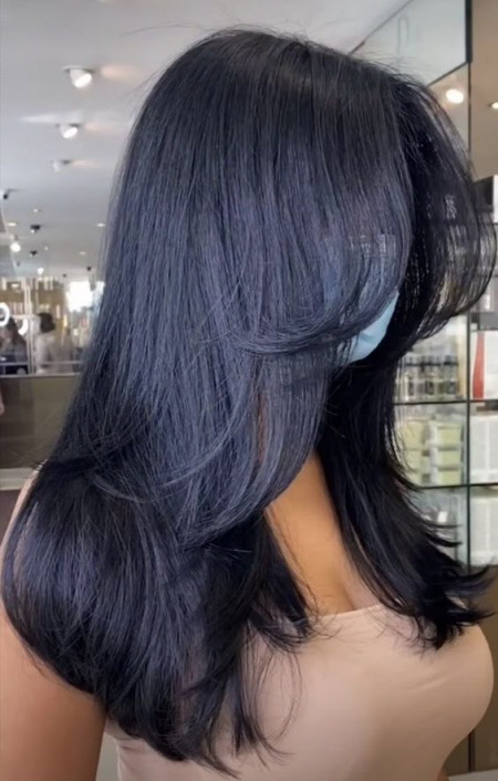 Coupes de cheveux en couches pour cheveux longs