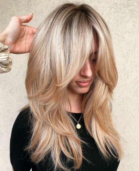 Coupes de cheveux avec une frange